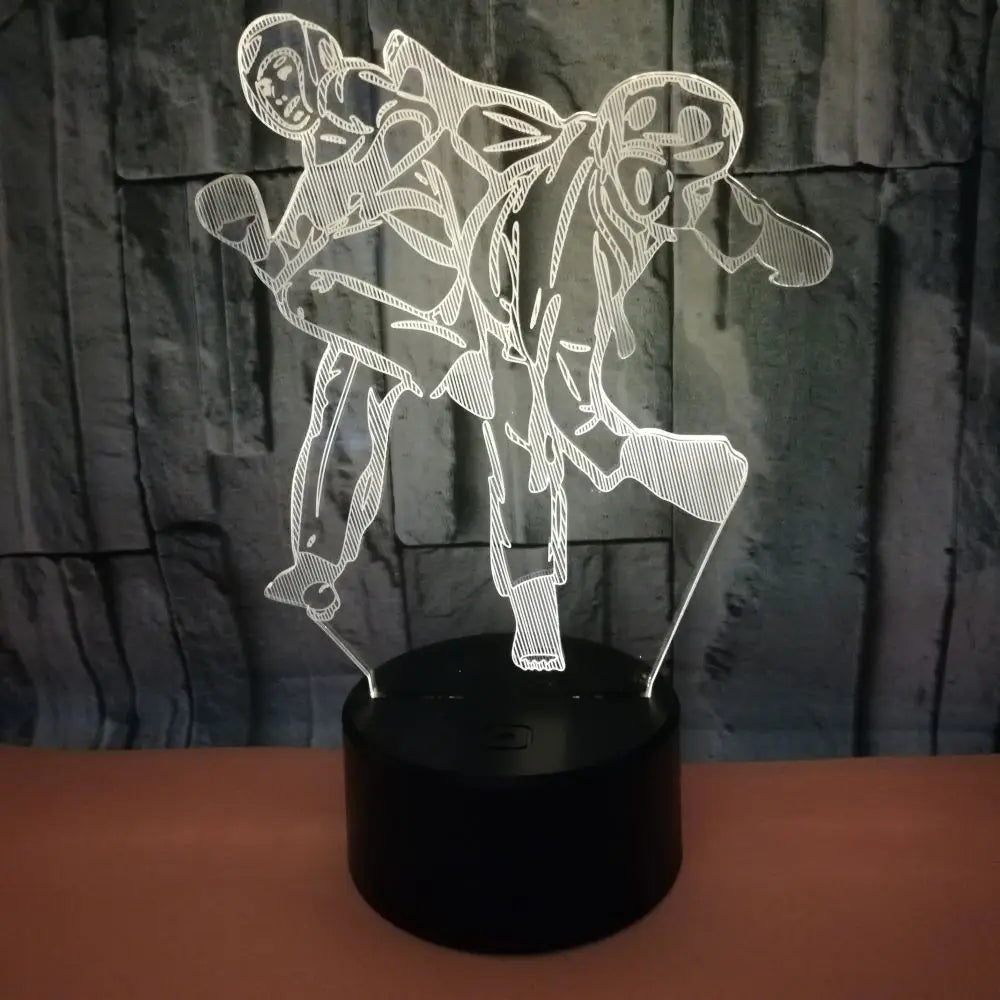 Taekwondo 3D LED Night Light | Room Decor