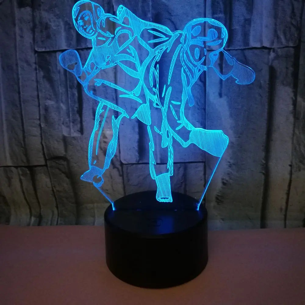 Taekwondo 3D LED Night Light | Room Decor