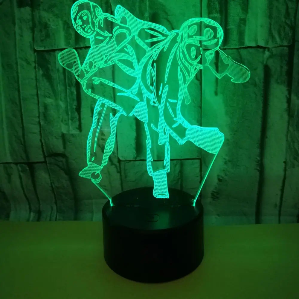 Taekwondo 3D LED Night Light | Room Decor