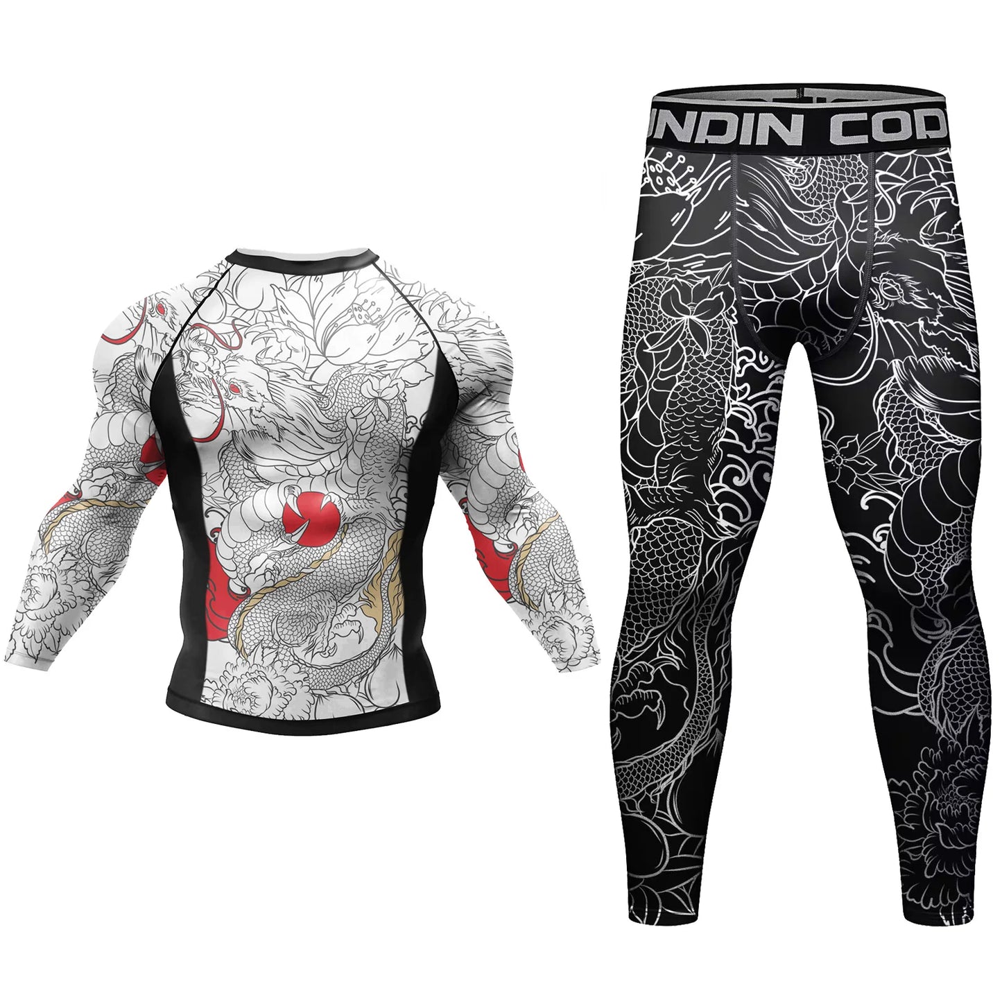 BJJ Rashguard and Compression Set | DRAGON STYLE