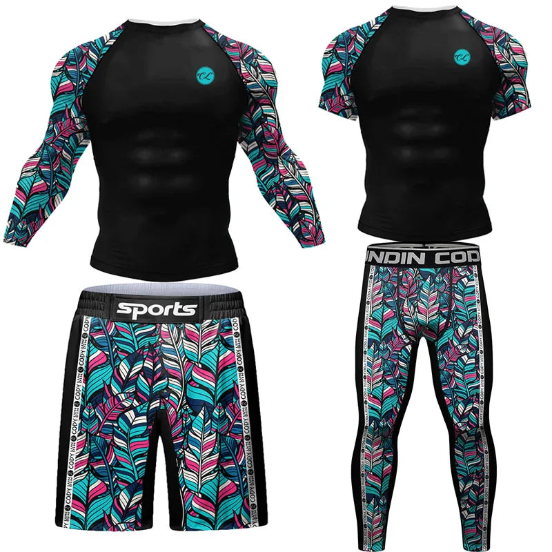 BJJ Rashguard and Compression Set | JUNGLE ROLLER